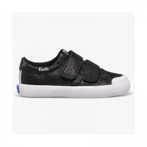 Keds Big Kid's Courtney HL Sneaker Kinder Schwarz | 74691XOGV