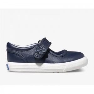 Keds Big Kid's Ella Mary Jane Sneaker Kinder Navy | 19608TNPD