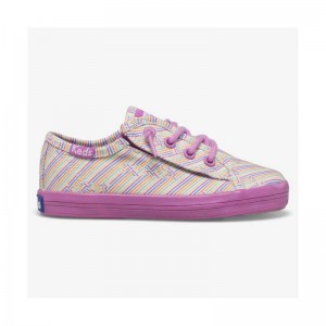 Keds Big Kid's Kickstart Seasonal Jr Sneaker Kinder Multicolor/Violet | 26431MZWF