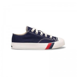 Keds Big Kid's Royal Lo Sneaker Kinder Navy | 32049NIUV