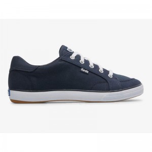 Keds Center III Canvas Lace Ups Damen Navy | 17643RKHB