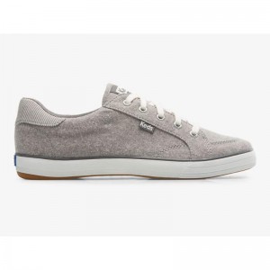 Keds Center III Chambray Lace Ups Damen Grau | 97841BJSO