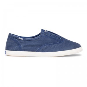 Keds Chillax Washable Canvas Twill Canvas Damen Navy | 45362MVLS