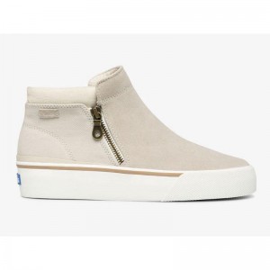 Keds Cooper Zip Bootie Halbschuhe Damen Grau | 97132BWXI