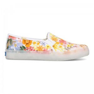 Keds Double Decker Rifle Paper Co Marguerite Halbschuhe Damen Rosa | 47365UXWJ