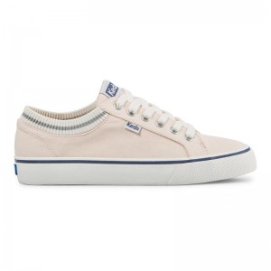 Keds Jump Kick Rib Knit Collar Canvas Canvas Damen Hellrosa | 40851MQYE