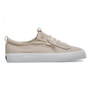 Keds Kickback Washable Canvas Oatmeal Canvas Damen Khaki | 07138HTMQ