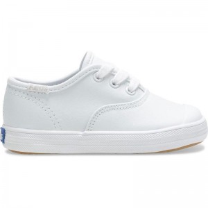 Keds Little Kid's Champion Kappe Cap Sneaker Kinder Weiß | 05647DJRQ