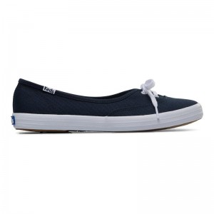 Keds The Mini Canvas Halbschuhe Damen Navy | 84931QKVA