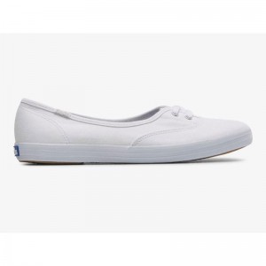 Keds The Mini Canvas Halbschuhe Damen Weiß | 24981ENBH