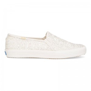 Keds x kate spade Double Decker Halbschuhe Damen Weiß Weiß | 69278ZPSM