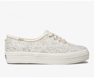 Keds x kate spade new york Triple Canvas Damen Weiß Weiß | 72160FQYM