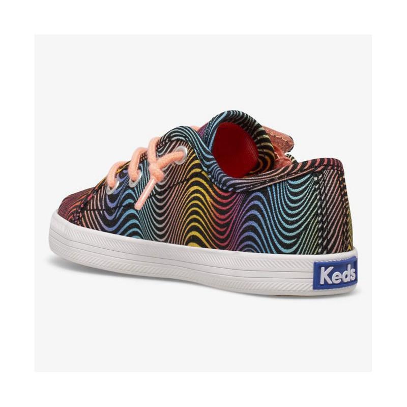 Keds Big Kid's Kickstart Seasonal Jr Sneaker Kinder Rainbow/Wave | 94523WTIE