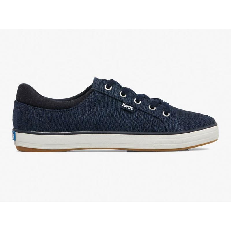 Keds Center II Marled Lace Ups Damen Navy | 01637WEHY