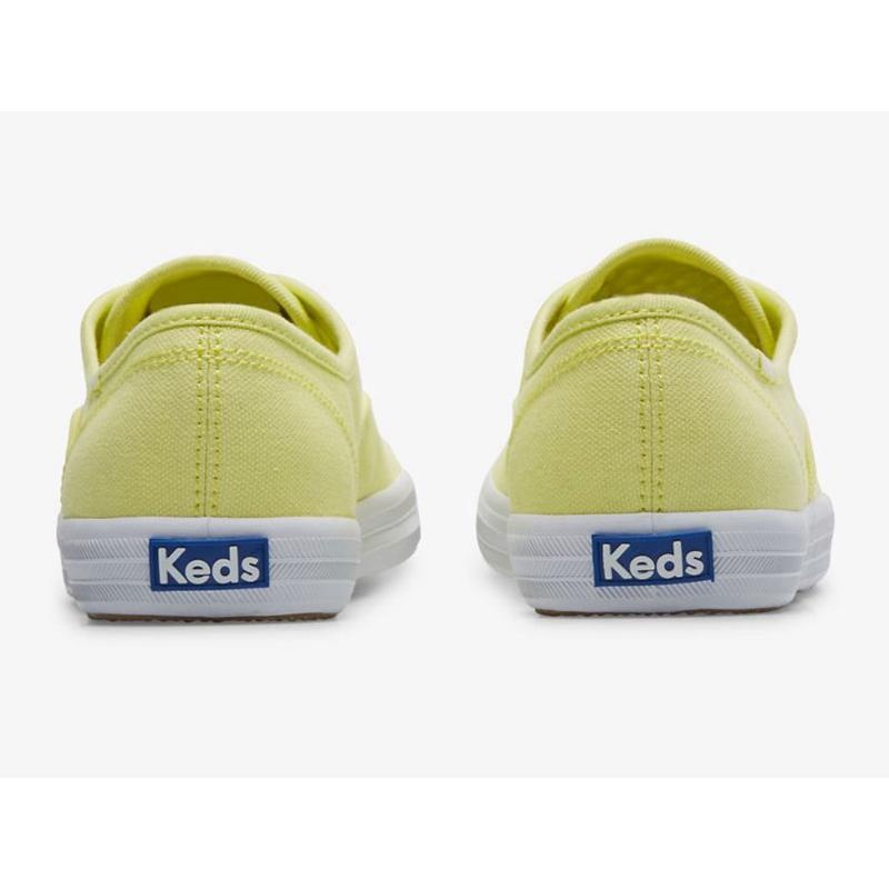 Keds Champion Canvas Seasonal Washable Lace Ups Damen Greenyellow | 47501HLQS