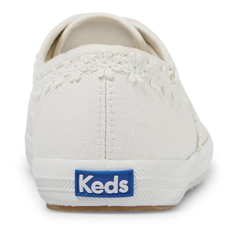 Keds Champion Crochet Trim Canvas Canvas Damen Weiß | 79258HYCK