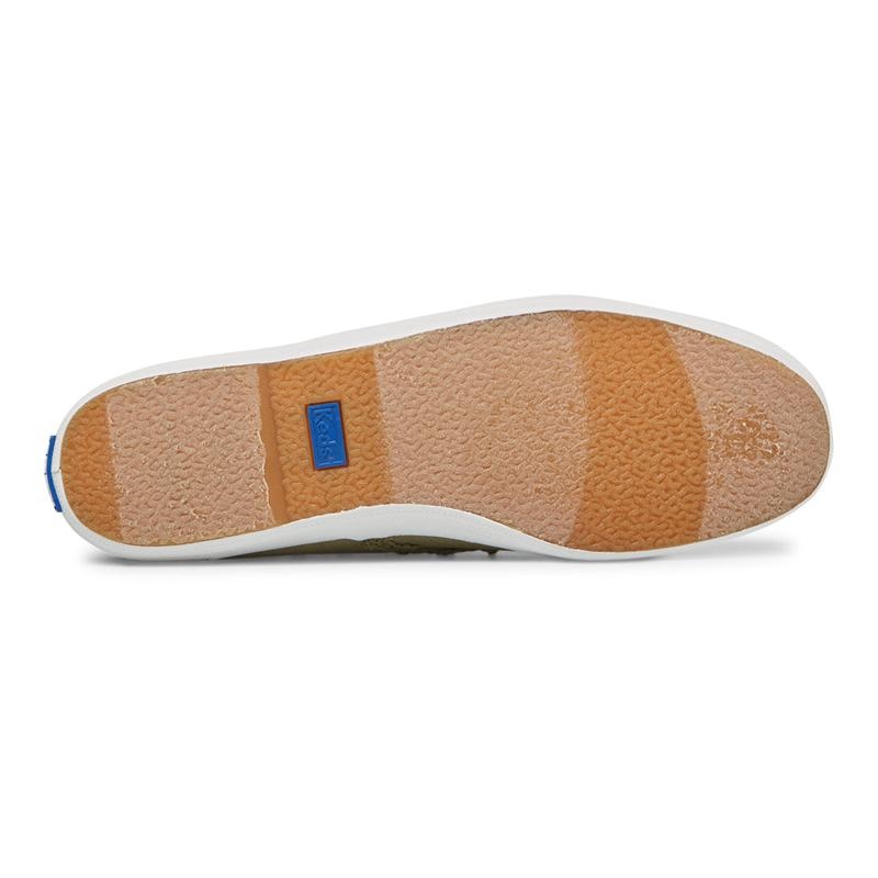 Keds Champion Crochet Trim Canvas Canvas Damen Grün | 87054KORJ