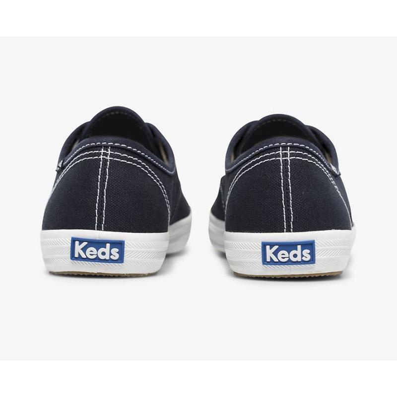 Keds Champion Feat. Organic Baumwoll Lace Ups Damen Tiefesnavy | 28709XIAW