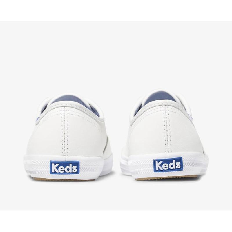 Keds Champion Original Leder Lace Ups Damen Weiß | 12456RFAE