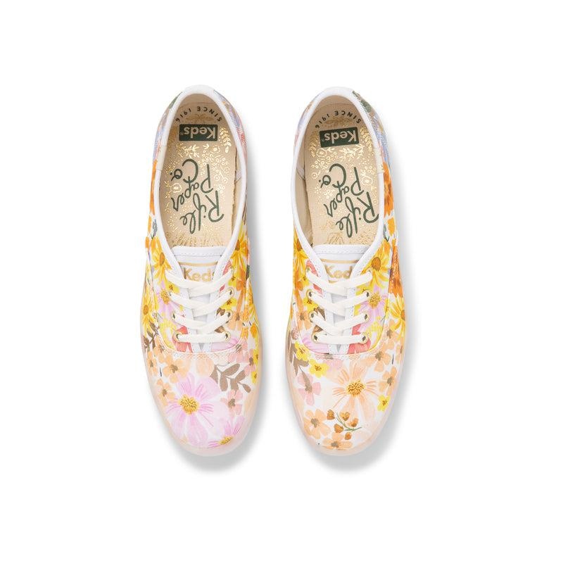 Keds Champion Rifle Paper Co Marguerite Prints Damen Rosa | 08721IOGW