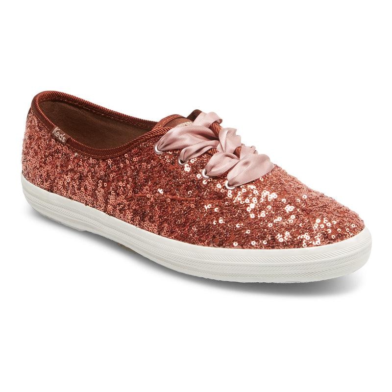 Keds Champion Sequins Cel Burnt Sienna Canvas Damen Koralle | 31974IXNQ