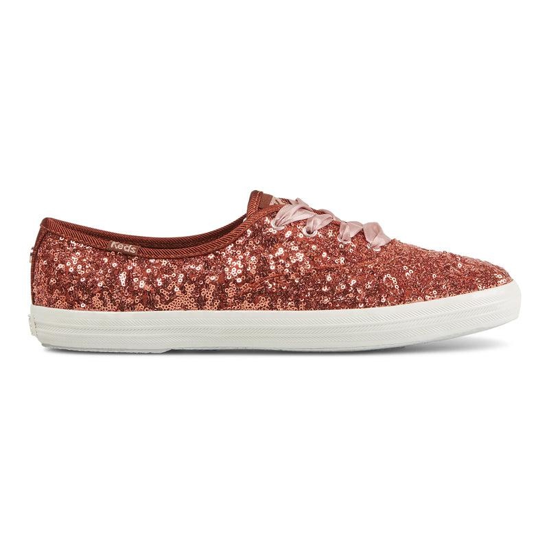 Keds Champion Sequins Cel Burnt Sienna Canvas Damen Koralle | 31974IXNQ