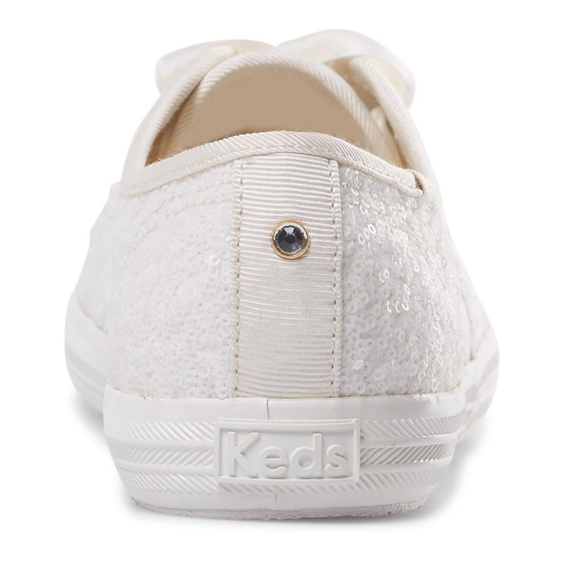 Keds Champion Sequins Cel Off Canvas Damen Weiß | 03654RYMV