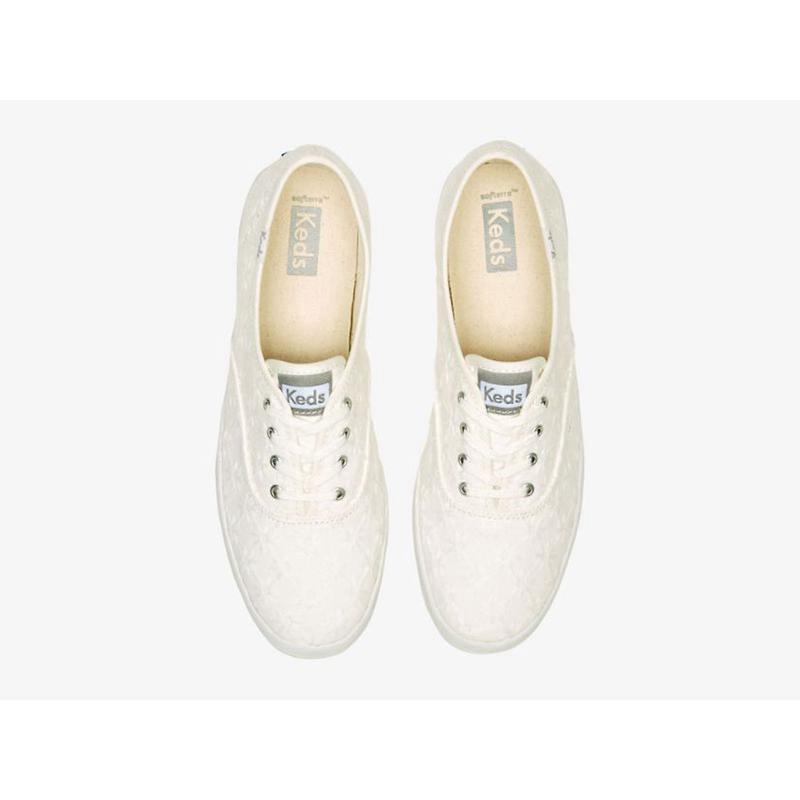 Keds Champion Starburst Eyelet Lace Ups Damen Weiß | 76425YSMF