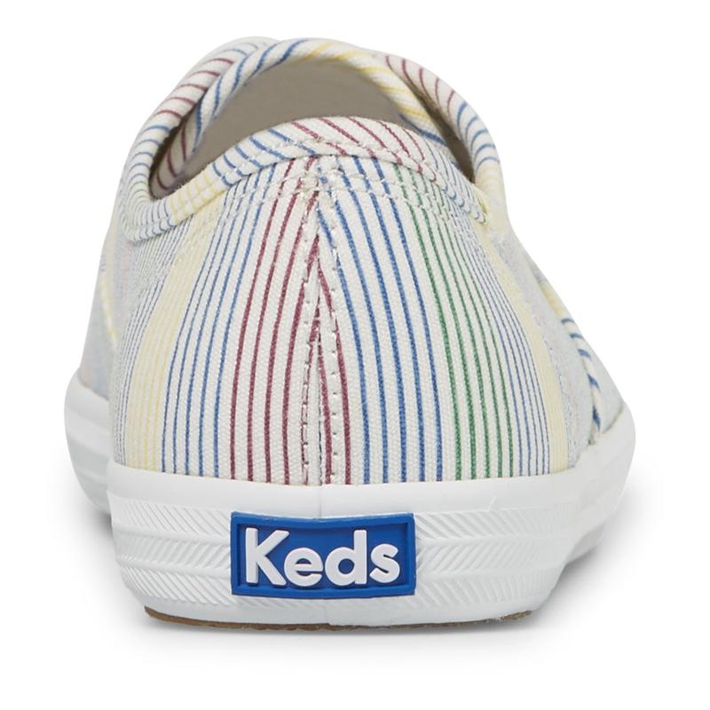 Keds Champion Surf Stripe Canvas Canvas Damen White/Multicolor | 15926ZMFB