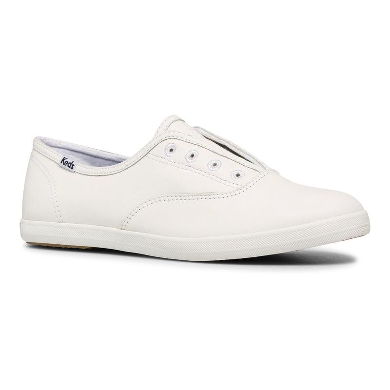 Keds Chillax Leder Leather Sneakers Damen Weiß | 61794HCZK