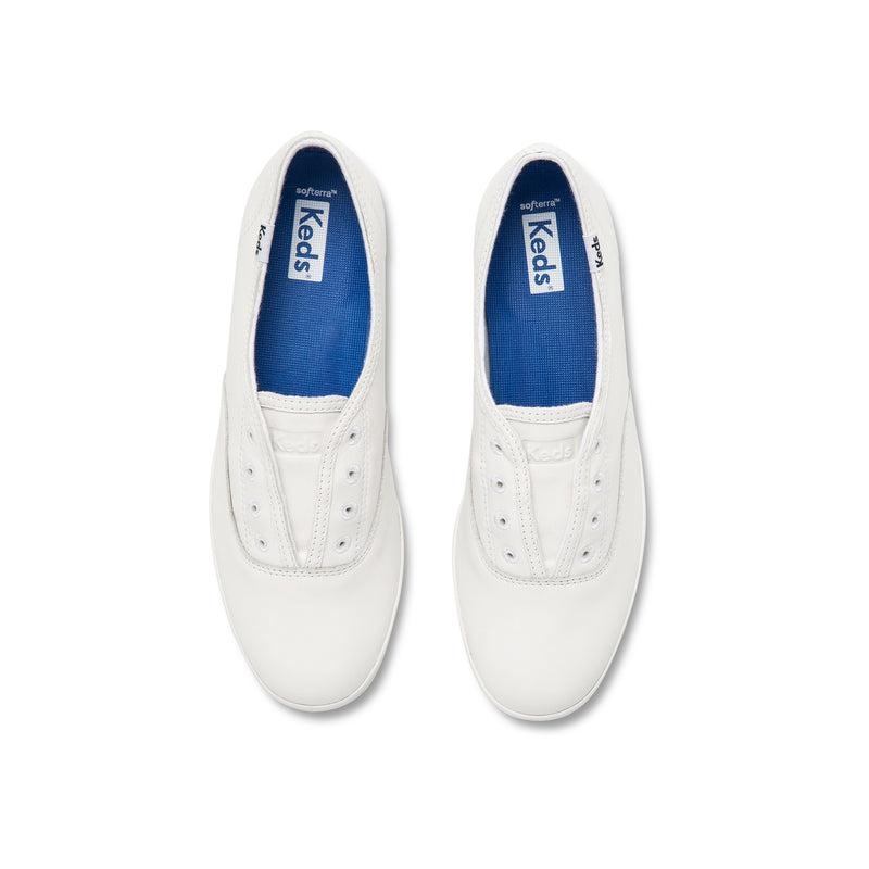 Keds Chillax Leder Leather Sneakers Damen Weiß | 61794HCZK