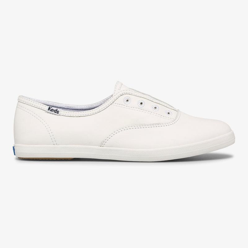 Keds Chillax Leder Leather Sneakers Damen Weiß | 61794HCZK