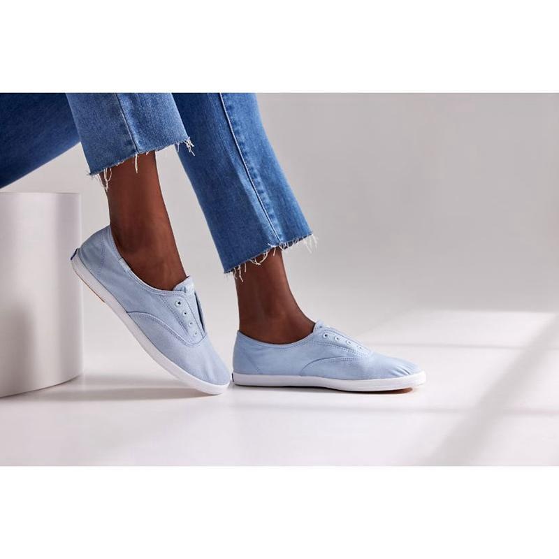 Keds Chillax Washable Twill Halbschuhe Damen Hellblau | 49182JIHP