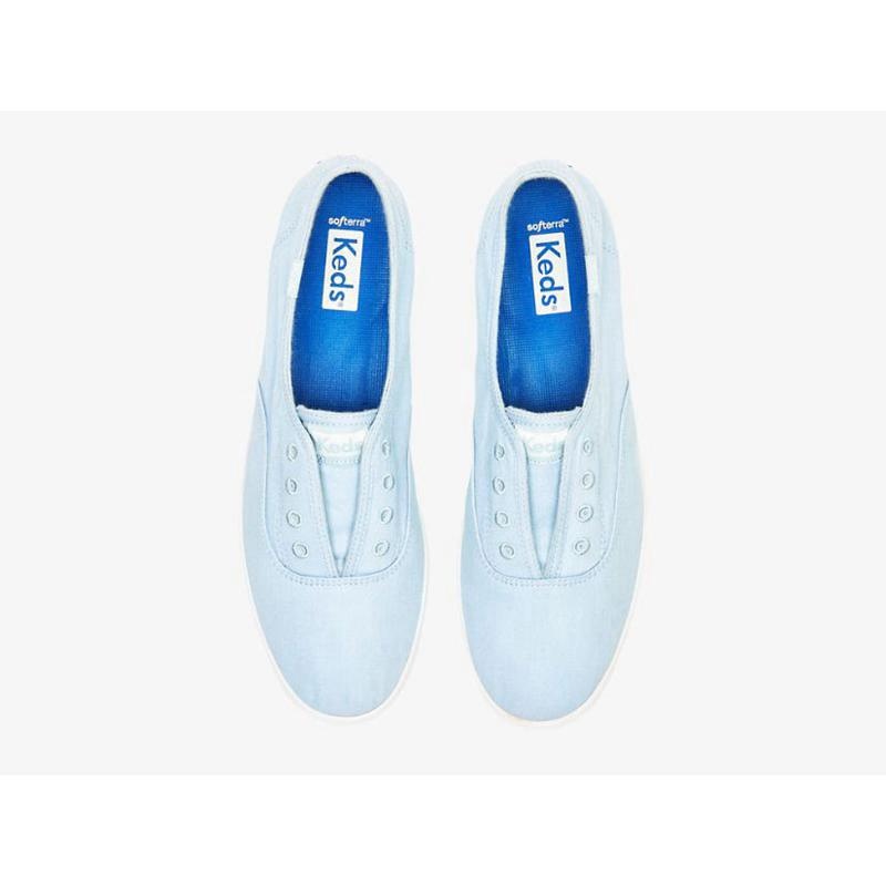 Keds Chillax Washable Twill Halbschuhe Damen Hellblau | 49182JIHP