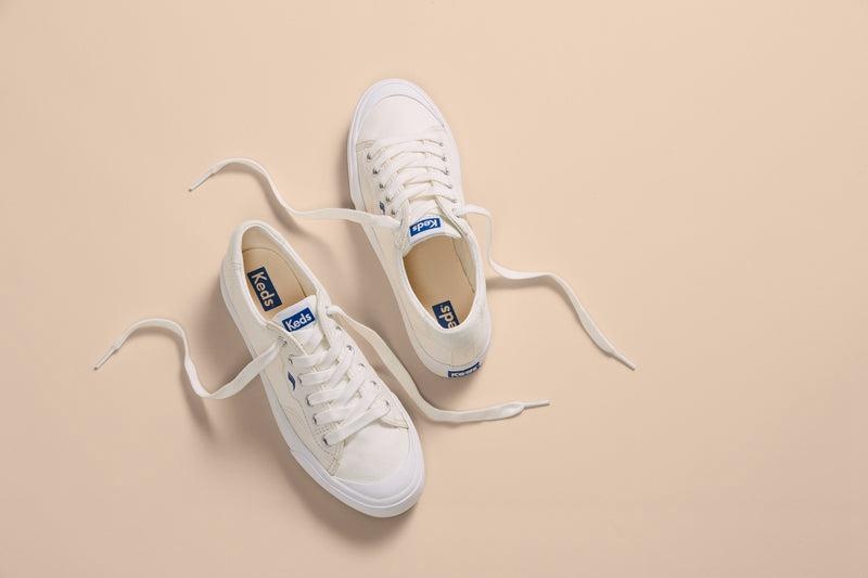 Keds Crew Kick Organic Canvas Canvas Damen Weiß | 83694MNOV