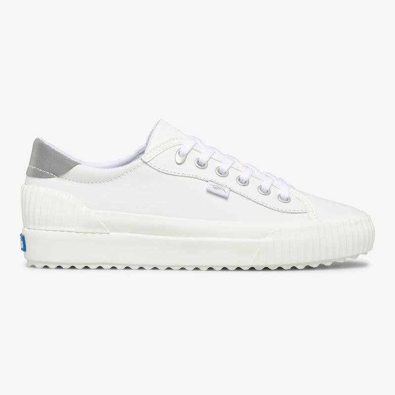 Keds Demi Trx Leather Sneakers Damen White/Silver | 90635NKLQ