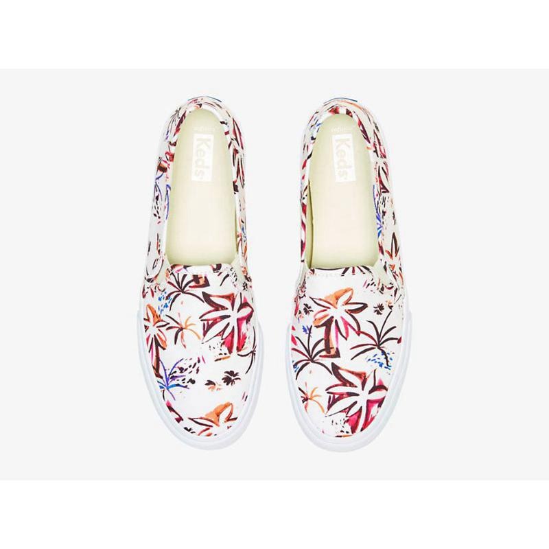 Keds Double Decker Island Print Halbschuhe Damen Rosa | 30684RXOE