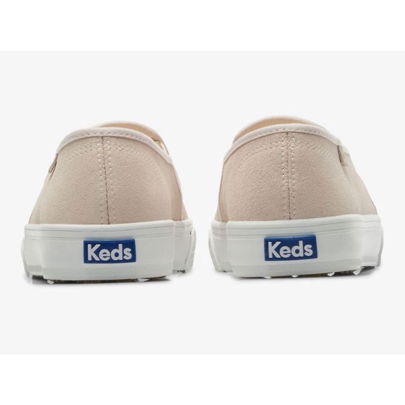 Keds Double Decker Perf Wildleder Halbschuhe Damen Hellrosa | 35108MFHI