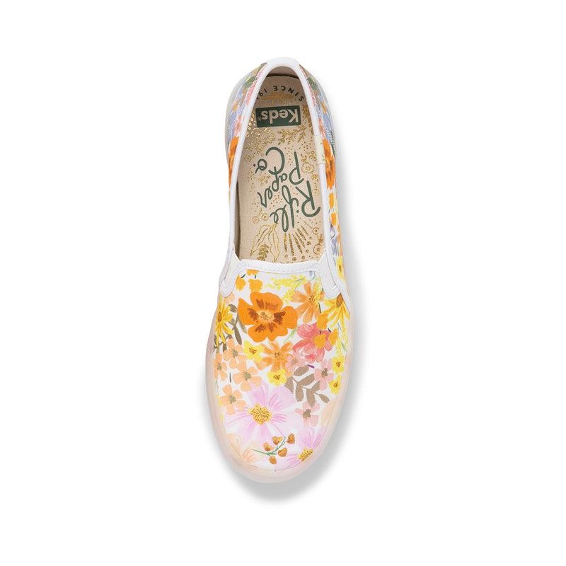 Keds Double Decker Rifle Paper Co Marguerite Prints Damen Rosa | 19067OKZV