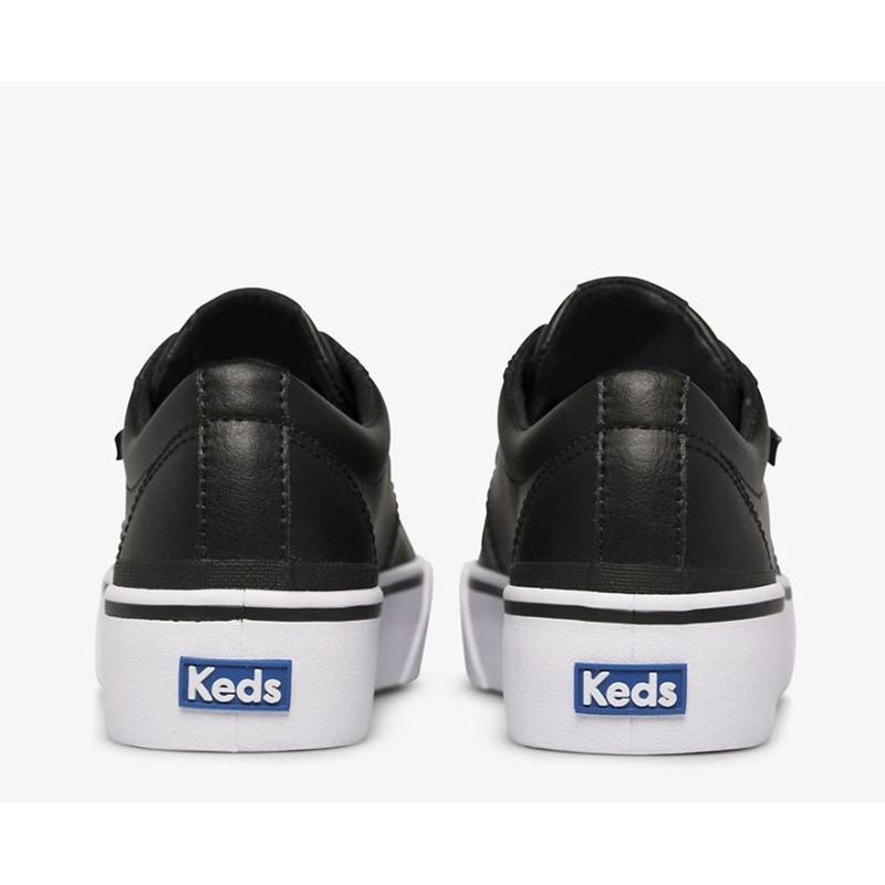 Keds Jump Kick Duo Leather Sneakers Damen Schwarz | 85123HNAO