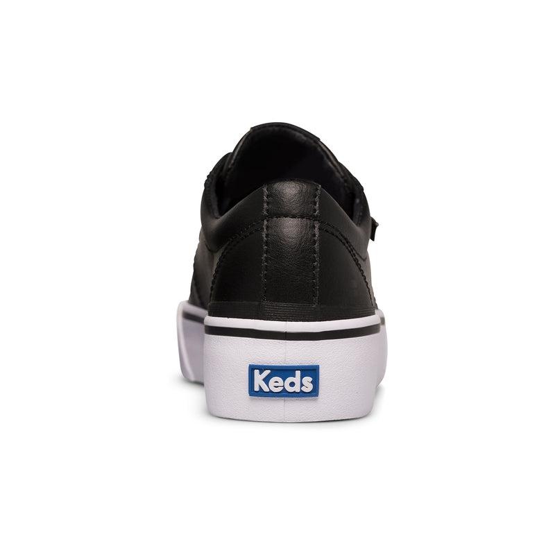 Keds Jump Kick Duo Leder Leather Sneakers Damen Schwarz | 69402PZOM