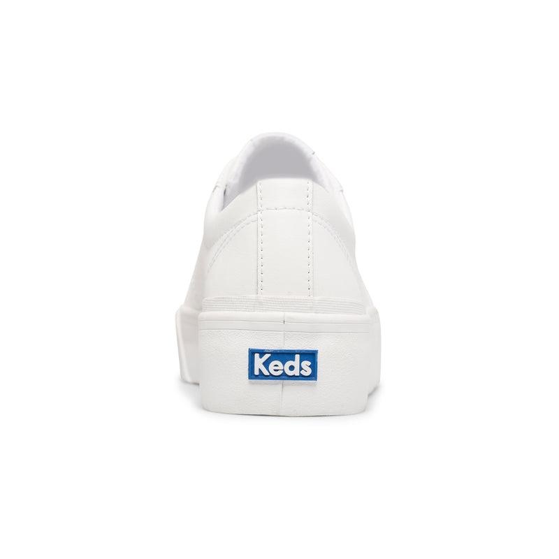 Keds Jump Kick Duo Leder Leather Sneakers Damen Weiß | 34198AZVJ