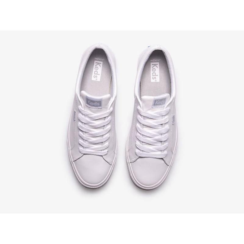 Keds Jump Kick Leder Lace Ups Damen Weiß Weiß | 26439HTMY