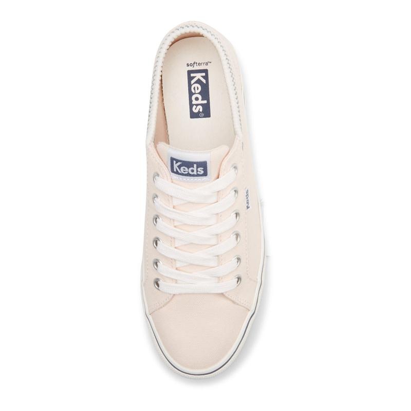 Keds Jump Kick Rib Knit Collar Canvas Canvas Damen Hellrosa | 40851MQYE