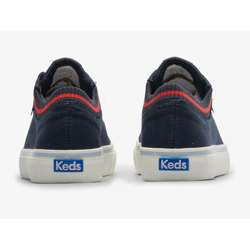 Keds Jump Kick Rib Knit Collar Lace Ups Damen Navy Rot | 58137BORK