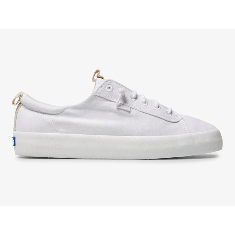 Keds Kickback Canvas Halbschuhe Damen Weiß | 56983PRTC