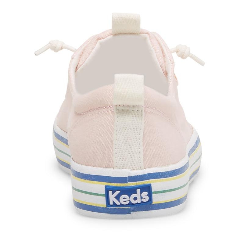 Keds Kickback Canvas Stripe Foxing Halbschuhe Damen Rosa | 02795SJKZ