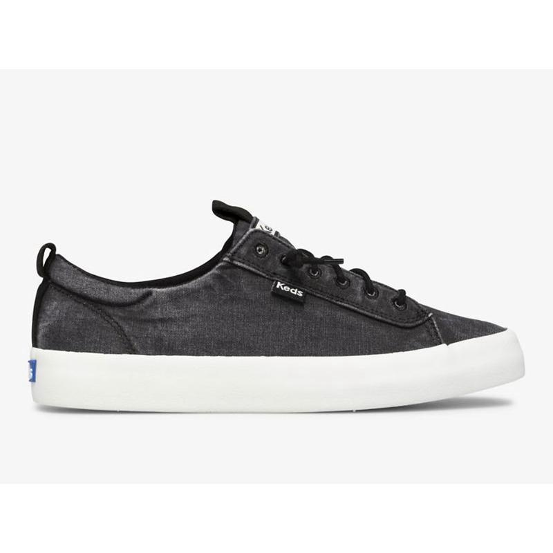 Keds Kickback Canvas Washable Lace Ups Damen Schwarz | 62540VBSI