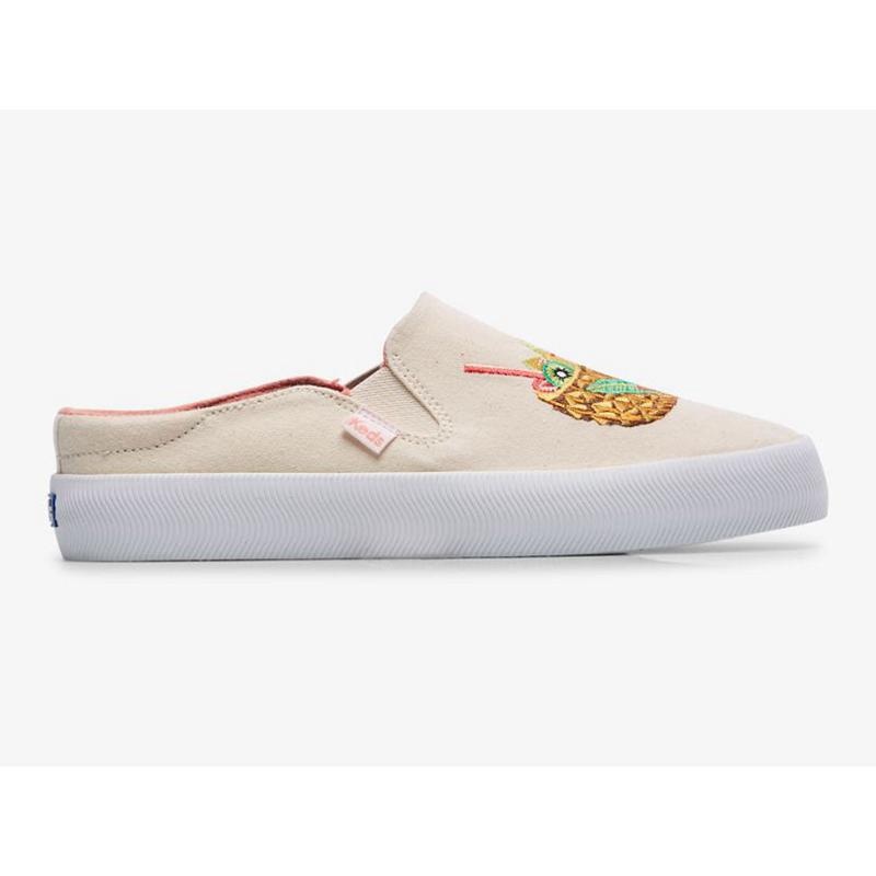 Keds Kickback Cocktails Slip On Mules Damen Beige | 80247FQEX