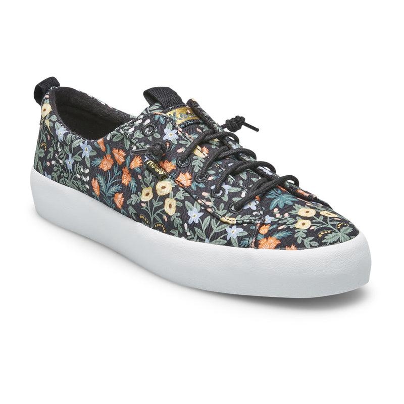 Keds Kickback Rifle Paper Co. Lottie Canvas Damen Schwarz | 29183UGIQ